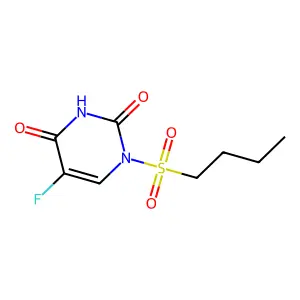 1-Butanesulfonyl-5-fluorouracil structure