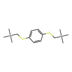 p-Bis(trimethylsilylmethylthio)benzene structure