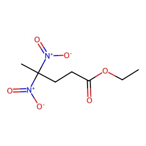 Ethyl 4,4-dinitrovalerate structure