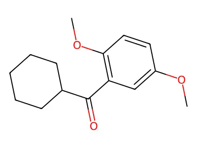 2,5-Dimethoxyphenyl cyclohexyl ketone structure