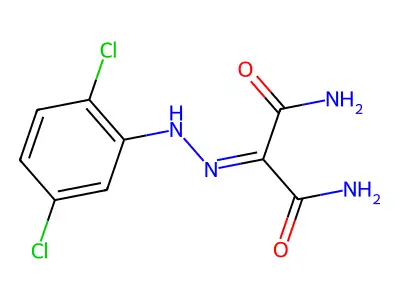 2-[(2,5-Dichlorophenyl)hydrazinylidene]propanediamide structure