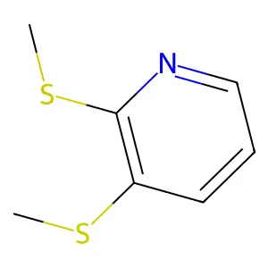 2,3-Bis(methylsulfanyl)pyridine structure
