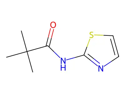 2,2-dimethyl-N-(1,3-thiazol-2-yl)propanamide structure