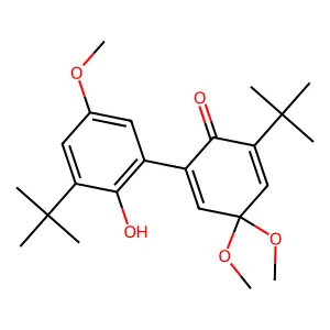 3,3'-Di-tert-butyl-2'-hydroxy-5,5,5'-trimethoxy[1,1'-biphenyl]-2(5H)-one structure