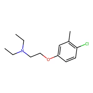 2-(4-Chloro-3-methylphenoxy)-N,N-diethylethan-1-amine structure