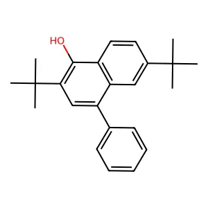2,6-Di-tert-butyl-4-phenylnaphthalen-1-ol structure