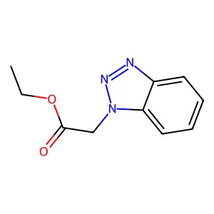 Ethyl 2-(1h-1,2,3-benzotriazol-1-yl)acetate structure