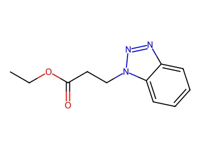 Ethyl 3-(1H-1,2,3-benzotriazol-1-yl)propanoate structure