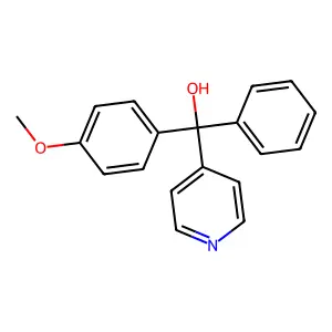 (4-Methoxyphenyl)(phenyl)pyridin-4-ylmethanol structure