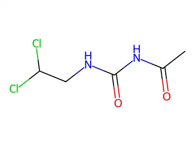 Urea, 1-acetyl-3-(2,2-dichloroethyl)- structure