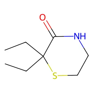 3-Thiomorpholinone, 2,2-diethyl- structure