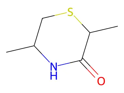 2,5-Dimethyl-5,6-dihydro-2H-1,4-thiazin-3-ol structure