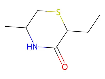 2-Ethyl-5-methyl-5,6-dihydro-2H-1,4-oxazine-3-thiol structure