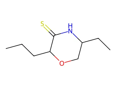 3-Thiomorpholinone, 5-ethyl-2-propyl- structure