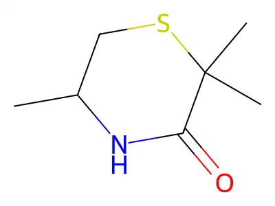 3-Thiomorpholinone, 2,2,5-trimethyl- structure