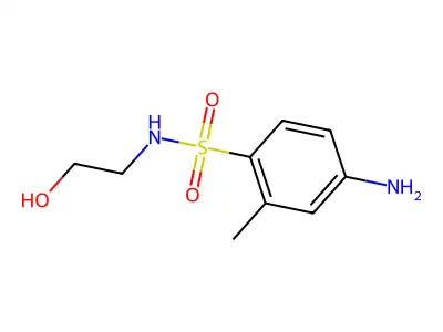 o-Toluenesulfonamide, 4-amino-N-(2-hydroxyethyl)- structure