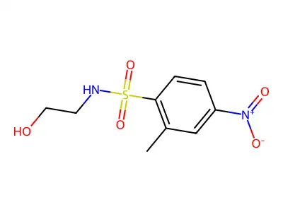 o-Toluenesulfonamide, N-(2-hydroxyethyl)-4-nitro- structure