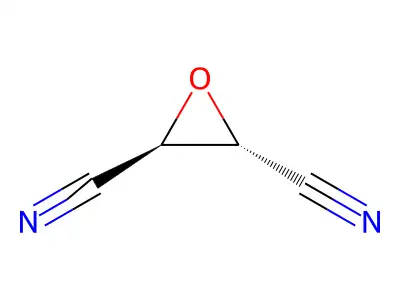 Succinonitrile, 2,3-epoxy-, (-)-(E)- structure