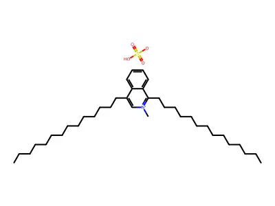 Tetradecane-1,14-bis-isoquinolinium dimethosulfate structure