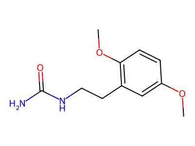 Urea, (2,5-dimethoxyphenethyl)- structure