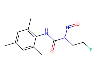 Urea, 1-(2-fluoroethyl)-3-mesityl-1-nitroso- structure