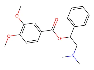 2-(Dimethylamino)-1-phenylethyl 3,4-dimethoxybenzoate structure