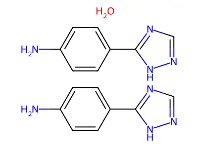 1H-1,2,4-Triazole, 5-(p-aminophenyl)-, hemihydrate structure
