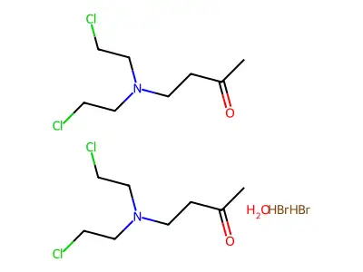 Triethylamine, 2-acetyl-2'-2''-dichloro-, hydrobromide, hemihydrate structure
