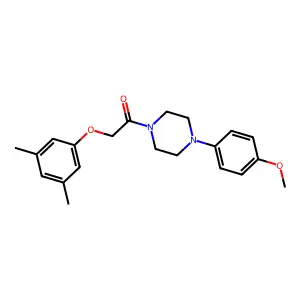 2-(3,5-Dimethylphenoxy)-1-[4-(4-methoxyphenyl)piperazin-1-yl]ethanone structure