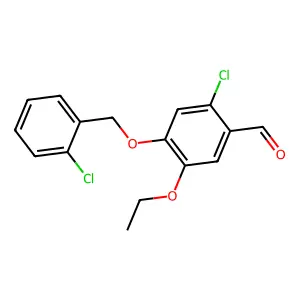 2-Chloro-4-[(2-chlorobenzyl)oxy]-5-ethoxybenzaldehyde structure