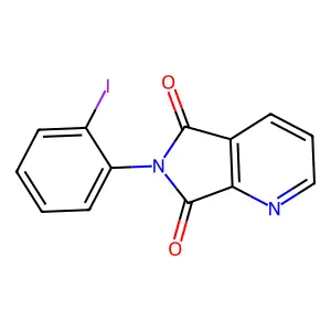 6-(2-iodophenyl)-5H-pyrrolo[3,4-b]pyridine-5,7(6H)-dione structure