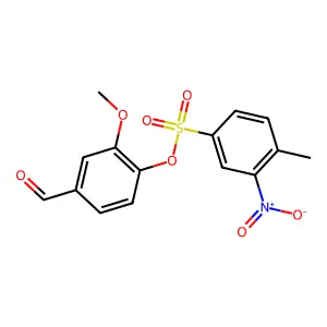 4-Formyl-2-methoxyphenyl 4-methyl-3-nitrobenzenesulfonate structure