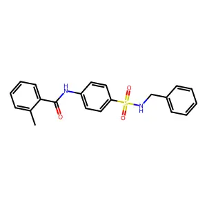 N-[4-(benzylsulfamoyl)phenyl]-2-methylbenzamide structure