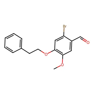 2-Bromo-5-methoxy-4-(2-phenylethoxy)benzaldehyde structure