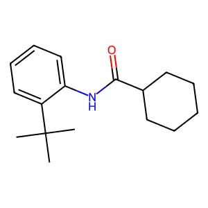 N-(2-tert-butylphenyl)cyclohexanecarboxamide structure