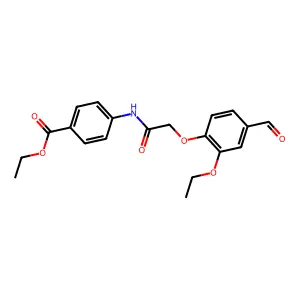 Ethyl 4-{[(2-ethoxy-4-formylphenoxy)acetyl]amino}benzoate structure
