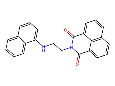 2-[2-(Naphthalen-1-ylamino)ethyl]benzo[de]isoquinoline-1,3-dione structure