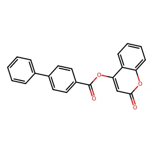 (2-Oxochromen-4-yl) 4-phenylbenzoate structure