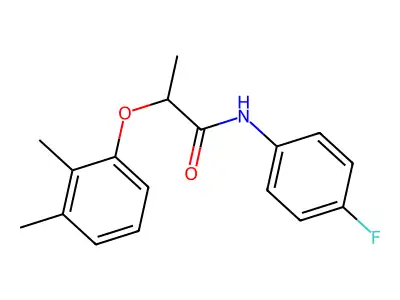 2-(2,3-dimethylphenoxy)-N-(4-fluorophenyl)propanamide structure