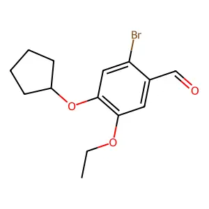 2-Bromo-4-(cyclopentyloxy)-5-ethoxybenzaldehyde structure
