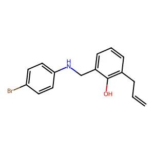 2-[(4-Bromoanilino)methyl]-6-prop-2-enylphenol structure