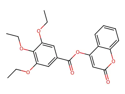 2-oxo-2H-chromen-4-yl 3,4,5-triethoxybenzoate structure