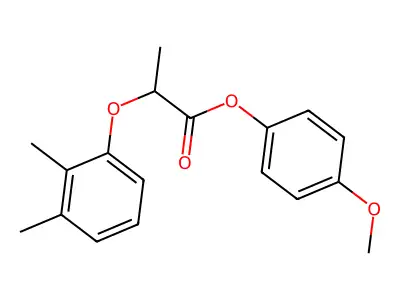 4-Methoxyphenyl 2-(2,3-dimethylphenoxy)propanoate structure