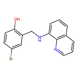 4-Bromo-2-[(quinolin-8-ylamino)methyl]phenol structure