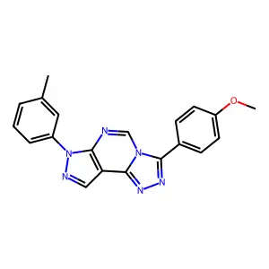 3-(4-methoxyphenyl)-7-(3-methylphenyl)-7H-pyrazolo[4,3-e][1,2,4]triazolo[4,3-c]pyrimidine structure