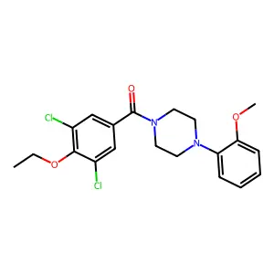 (3,5-Dichloro-4-ethoxyphenyl)-[4-(2-methoxyphenyl)piperazin-1-yl]methanone structure