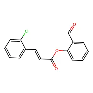 (2-Formylphenyl) 3-(2-chlorophenyl)prop-2-enoate structure