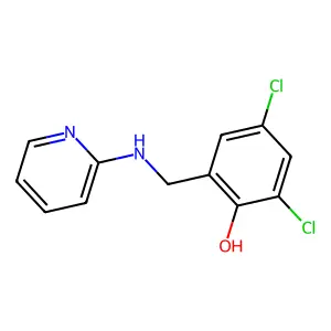 2,4-Dichloro-6-[(pyridin-2-ylamino)methyl]phenol structure