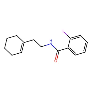 N-(2-(Cyclohex-1-en-1-yl)ethyl)-2-iodobenzamide structure