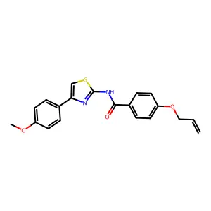 N-[4-(4-methoxyphenyl)-1,3-thiazol-2-yl]-4-(prop-2-en-1-yloxy)benzamide structure